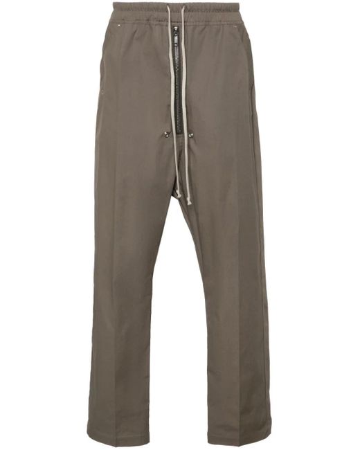 Pantaloni affusolati con pieghe di Rick Owens in Gray da Uomo
