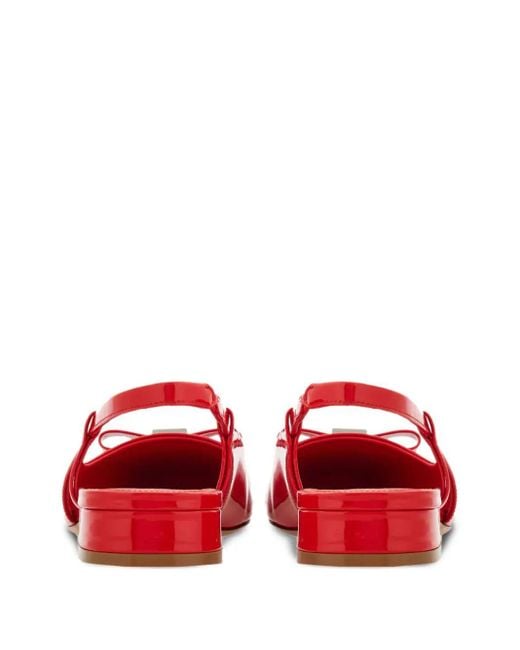 Ferragamo Red Flat Shoes