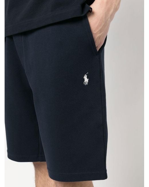 Polo Ralph Lauren Blue Shorts In Tuta Con Ricamo for men