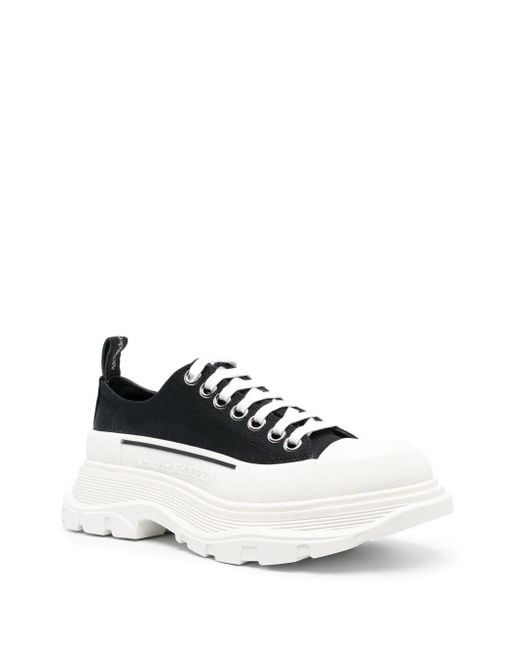 Alexander McQueen White Tread Slick Low Sneakers
