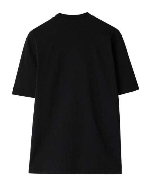 Burberry Black Ekd Print T-Shirt for men