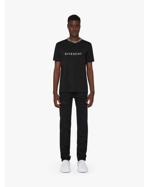 T-shirt con stampa di Givenchy in Black da Uomo
