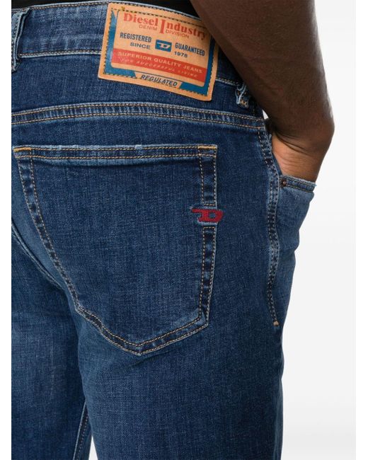 DIESEL Blue Sleenker Low-rise Skinny Jeans for men