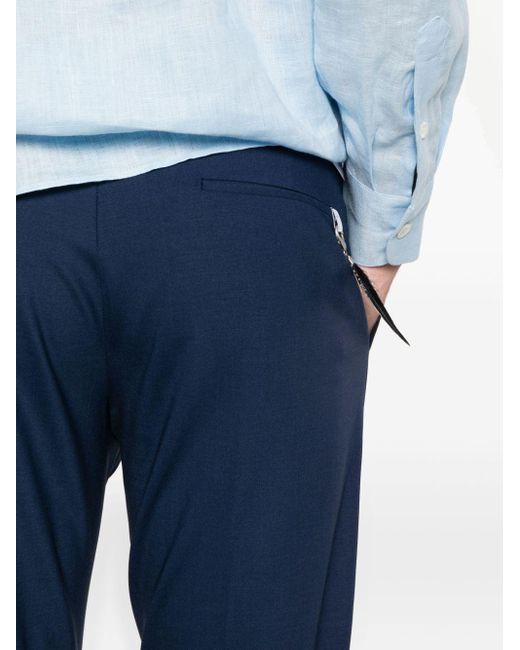 PT Torino Blue Pantalone Dieci In Lana Tropical for men