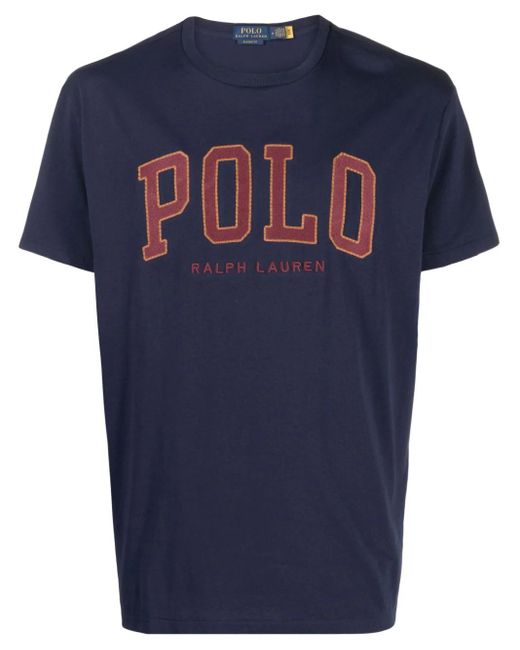 Polo Ralph Lauren Blue T-shirt Con Logo for men