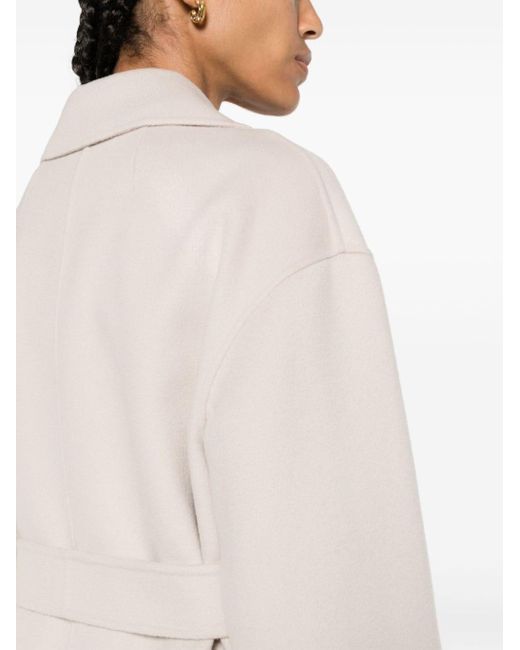 Cappotto vestaglia nina in lana di Max Mara in White