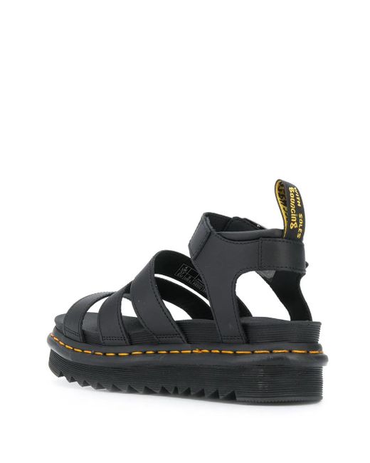 Dr. Martens Black Blaire Platform Sandals