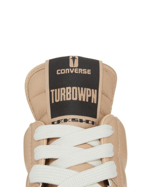 Rick Owens Natural Turbowpn Mid Sneakers for men