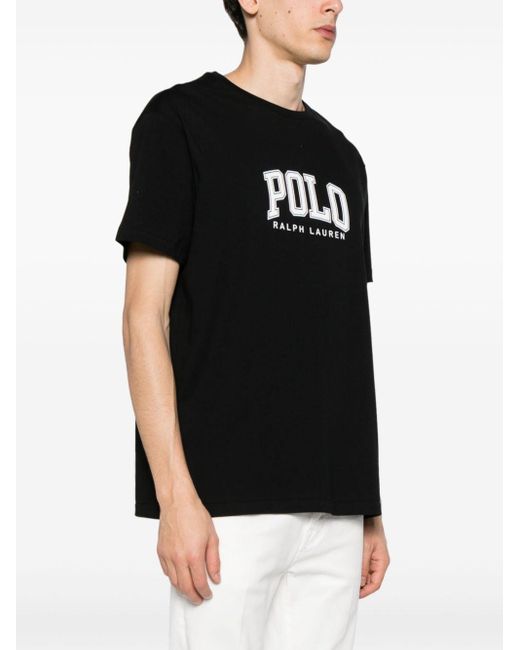 T-shirt con stampa di Polo Ralph Lauren in Black da Uomo