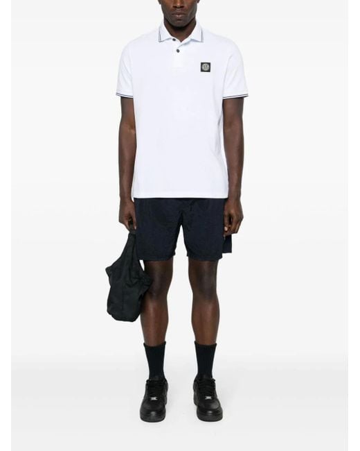 Stone Island White T-shirts And Polos for men