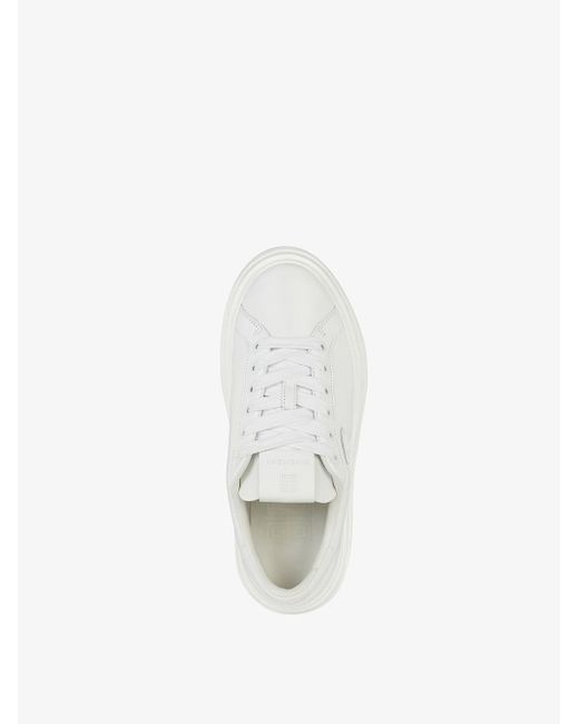 Givenchy White Sneakers Con Plateau City