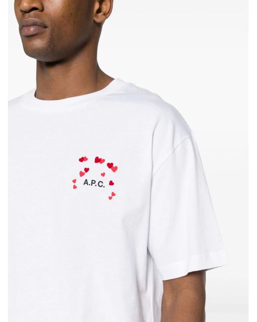 A.P.C. White T-shirt Amo for men