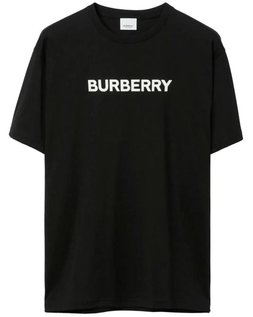 Burberry Black Logo Cotton T-Shirt for men