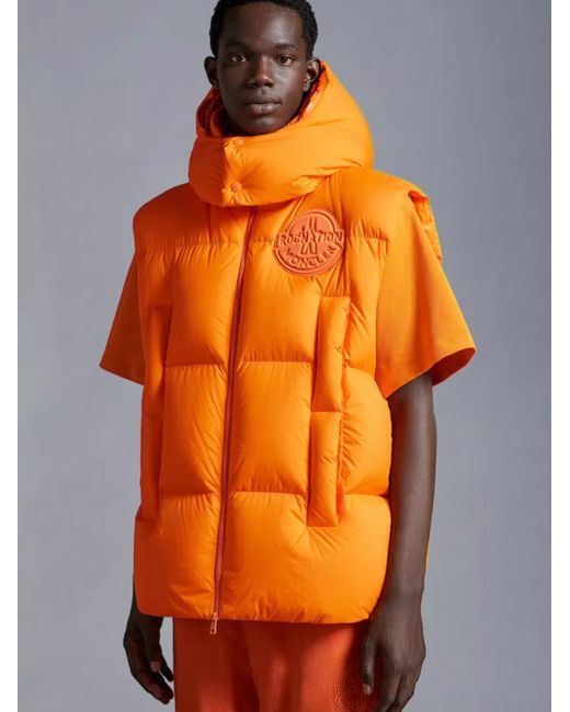 Moncler Genius Orange Moncler Roc Nation By Jay-z Jackets for men
