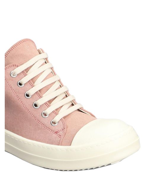 Rick Owens Pink Lido Low Sneakers