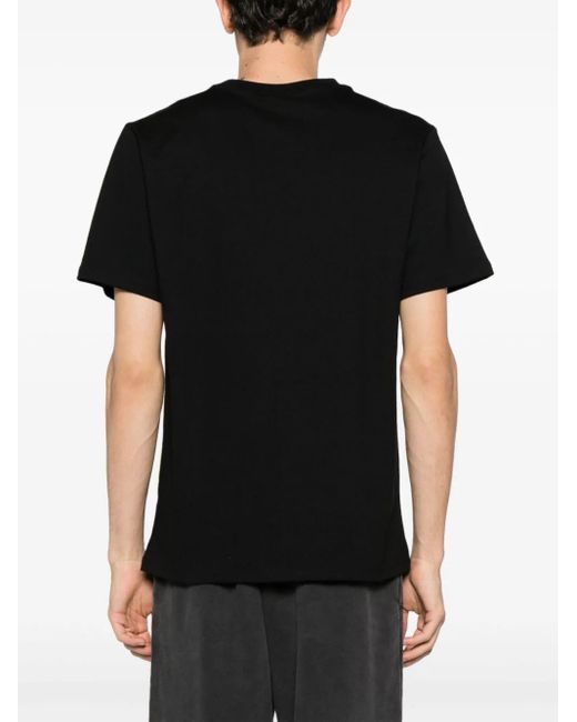 Barrow Black T-shirt Con Stampa for men