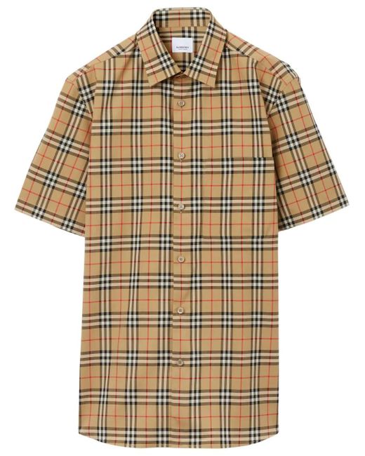 Burberry Multicolor Nova-check Pattern Cotton Shirt for men