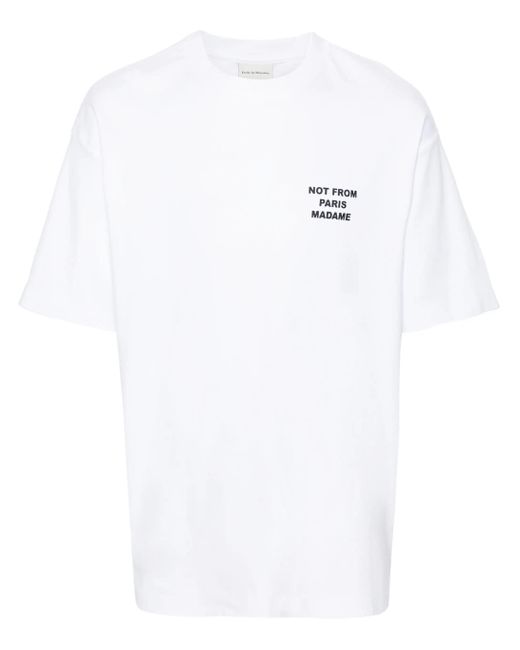 Drole de Monsieur White T-shirt Slogan for men