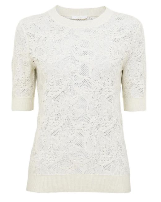 Pullover floreale di Chloé in White