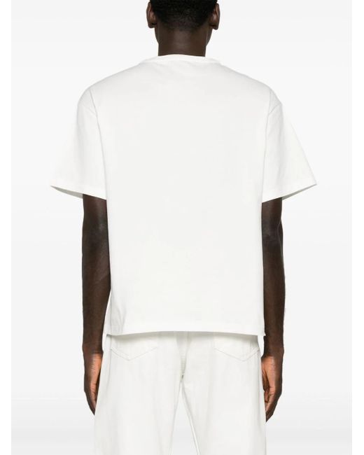 Etro White T-shirt Con Pegaso for men