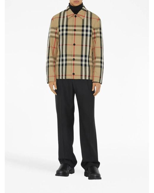 Burberry Multicolor Check-pattern Shirt Jacket for men