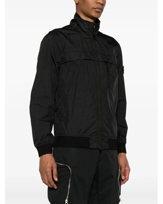 Stone Island Black 41022 Garment Dyed Crinkle Reps R-ny for men