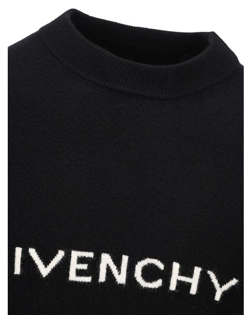 Givenchy Black Pullover Con Logo for men