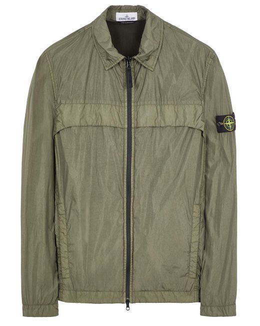 Stone Island Green 10522 Garment Dyed Crinkle Reps R-ny for men