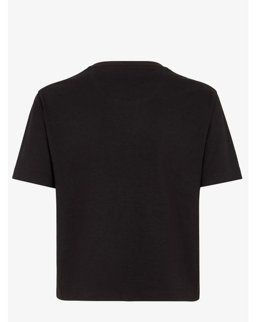 T-shirt con taschino Roma di Fendi in Black
