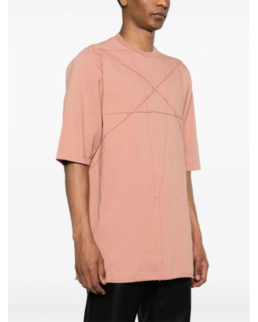 T-shirt Jumbo SS di Rick Owens in Pink da Uomo