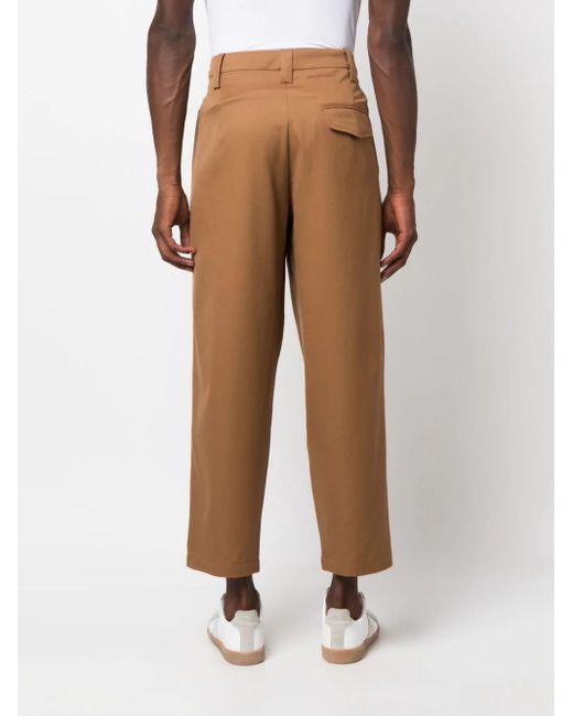 A.P.C. Natural Renato Pleated Wool Trousers for men