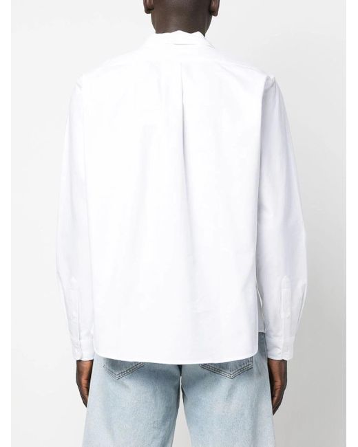 KENZO White Camicia Boke Flower for men