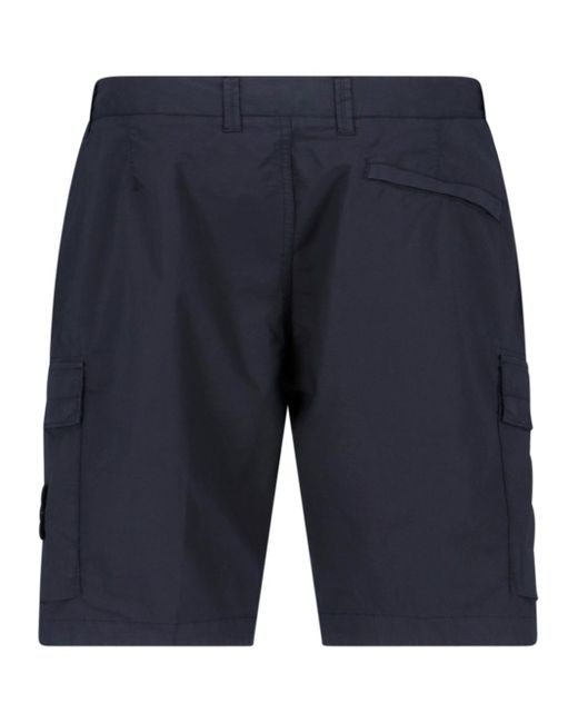 Stone Island Blue Shorts Cargo for men