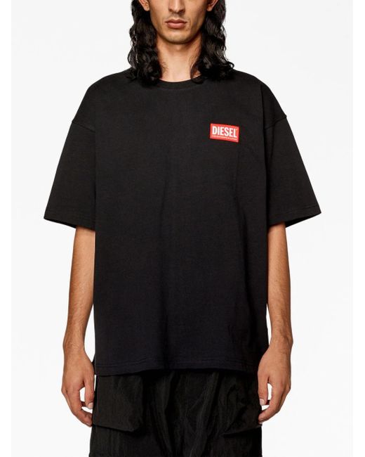 T-Shirt T-Nlabel-L1 di DIESEL in Black da Uomo