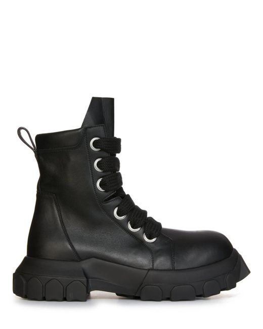 Rick Owens Black Jumbo Laced Bozo Tractor for men