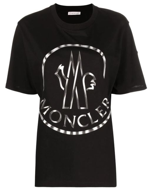 Moncler Black Logo-print Short-sleeve T-shirt