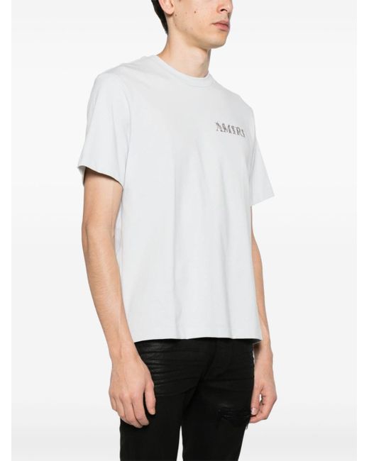 T-shirt ma baroque logo di Amiri in White da Uomo