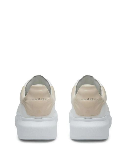 Alexander McQueen White Oversized Leather Sneakers - Men's - Calf Leather/rubber for men