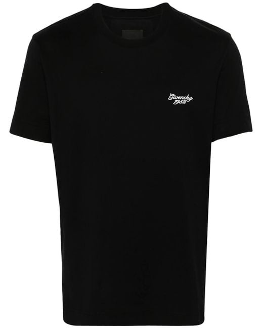 Givenchy Black T-shirt 1952 Slim In Cotone for men