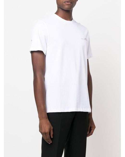 A.P.C. White Item T-shirt for men