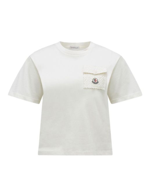 T-shirt con logo di Moncler in White