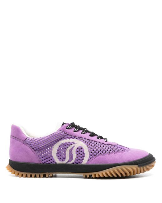 Stella McCartney Purple Elsa Knitted Sneakers