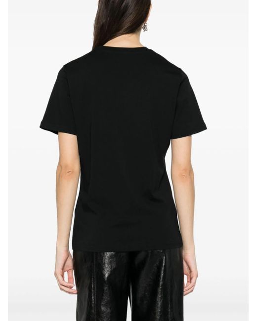 Moschino Black T-Shirt With Print
