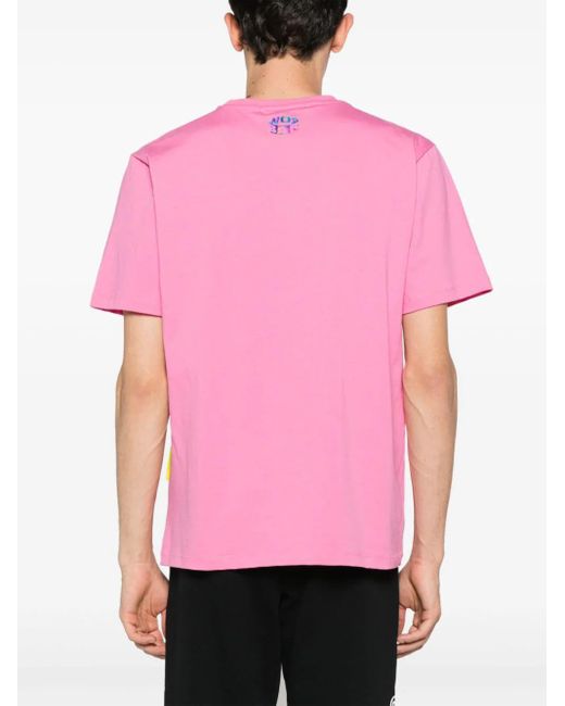 T-shirt unisex con motivo volto di Barrow in Pink