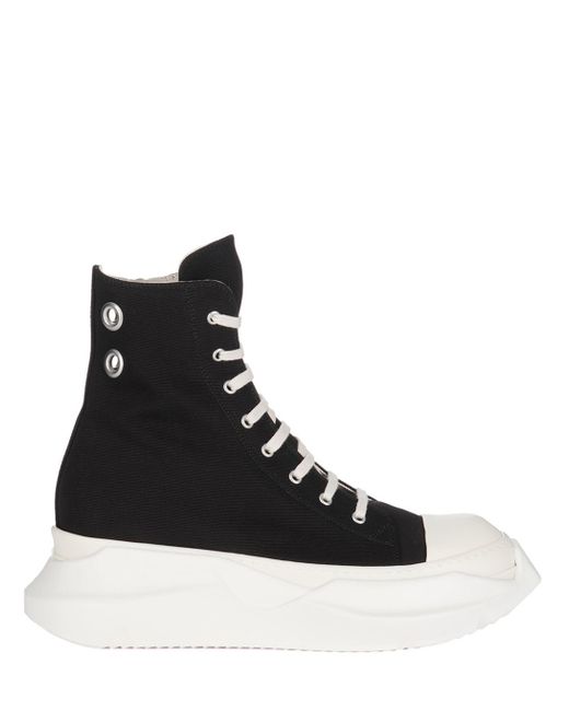 Rick Owens Black Sneakers High-top Abstract