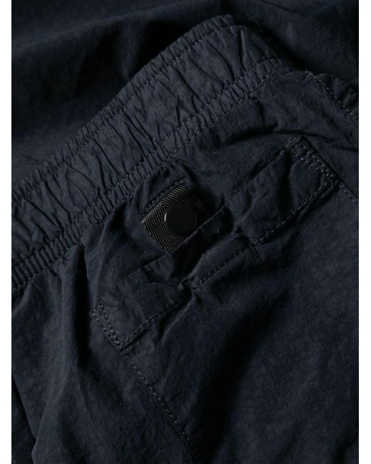 C P Company Black Shorts Da Bagno Con Dettaglio Lente for men