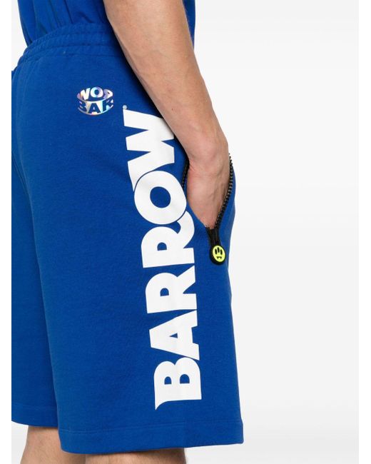 Shorts con motivo face di Barrow in Blue da Uomo