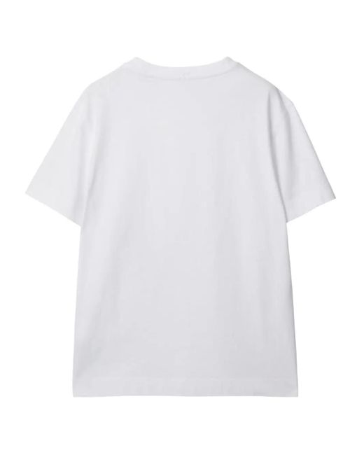 Burberry White T-Shirt Knight