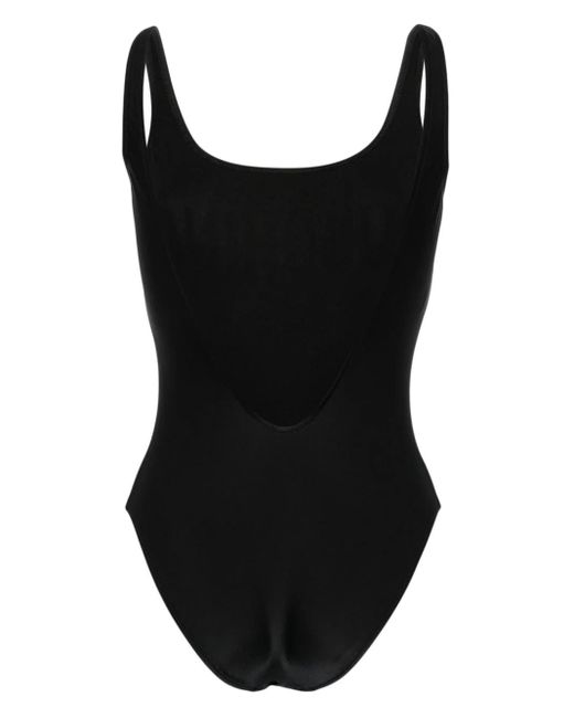 Moschino Black Logo-print Swimsuit