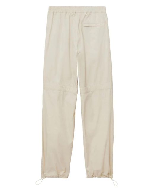 Burberry White Pantaloni In Misto Cotone for men